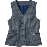 サーウ゛ォ GROW 【涼感・軽量】レディース ベスト【エアリー・ツイード】ネイビー 9号 GVEL2407K209 1着