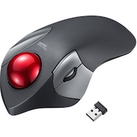 サンワサプライ SANWA ワイヤレストラックボール(静音・5ボタン・人差し指/中指操作タイプ) MAWTB182BK 1個