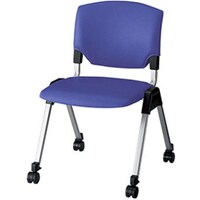 NAIKI ミーティングチェアー(肘無) E470型 E472C1BLU 1脚