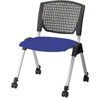 NAIKI ミーティングチェアー(肘無) E470型 E470C1BLU 1脚