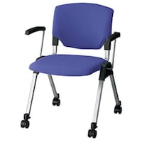 NAIKI ミーティングチェアー(肘付) E470型 E473C1BLU 1脚