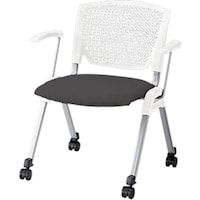 NAIKI ミーティングチェアー(肘付) E470型 E471C3BLK 1脚