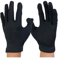 ウインセス WINCESS 綿スムスマチ無し手袋 黒 LL (12双入)