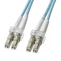 サンワサプライ SANWA アーマードメガネ型光ファイバケーブル(マルチOM3、LC×2LC×2、2m) HKBAMOM3LCLC02 1本