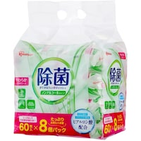 アイリスオーヤマ IRIS 107134 大容量除菌ウェット ノンアルコール 8P WTS60N8P 1Pk(8個)