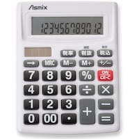 アスカ ASKA 電卓 ビジネス電卓 ホワイト