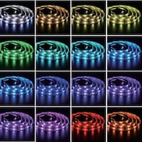 ヤザワコーポレーション YAZAWA テープライト テープライトレインボーリモコン付き2m