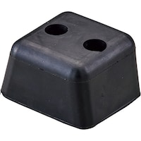 日本緑十字社 緑十字 衝突防止用ゴム 黒 60×50×33mm 246174 1個