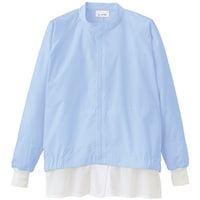 アイトス アイトス COMFORT FIT 衛生白衣 長袖比翼ジャンバー(男女兼用)AZ861030 サックス 4L AZ8610300074L 1着