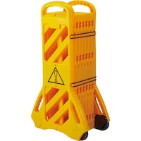 日本緑十字社 緑十字 可動式バリケードフェンス(コンパクト収納タイプ) 約1010mm×3.8m(展開時) 132202 1台