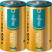 日本緑十字社 緑十字 富士通アルカリ乾電池 単1形 2本パック