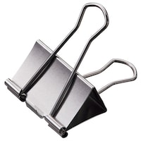 日本緑十字社 緑十字 ステンレス製ダブルクリップ シルバー 95×50×25mm 10個組