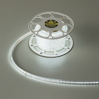 日本緑十字社 緑十字 LEDロープライト(片面発光タイプ) LED発光色:白 長さ20m 275013 1巻