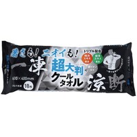 日本緑十字社 緑十字 超大判クールタオル消臭 シートサイズ400×600mm 18枚組