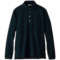 アイトス アイトス 長袖エコポロシャツ(男女兼用)AZ50014 ブラック 4L AZ500140104L 1着