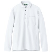 アイトス アイトス 長袖エコポロシャツ(男女兼用)AZ50014 ホワイト L AZ50014001L 1着