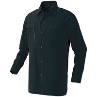 アイトス アイトス 長袖シャツ(男女兼用)AZ4135 高通気軽量スーパーストレッチ ブラック M AZ4135010M 1着