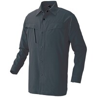 アイトス アイトス 長袖シャツ(男女兼用)AZ4135 高通気軽量スーパーストレッチ チャコール M AZ4135014M 1着