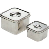コクゴ KOKUGO ステンレスポット ステンレス製浅・角型ポット 100mm×100mm×70mmH SUS304