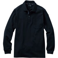 ソウワ G.G. 732550 長袖ポロシャツ(胸ポケット付き) ブラック 5L 73255045L 1着