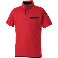 ソウワ SOWA 733551 半袖ボタンダウンポロシャツ(胸ポケット付き) レッド 3L 7335510433L 1着