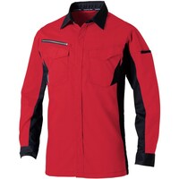 ソウワ SOWA 347802 長袖シャツ レッド 6L 3478020436L 1着