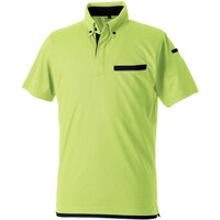 ソウワ SOWA 733551 半袖ボタンダウンポロシャツ(胸ポケット付き) ライトグリーン SS 733551108SS 1着