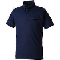 ソウワ SOWA 733551 半袖ボタンダウンポロシャツ(胸ポケット付き) ネイビー LL 7335511LL 1着