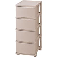 アイリスオーヤマ IRIS 206663 スリムチェスト 4段 ピンクベージュ CLN324PBE 1台