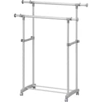 アイリスオーヤマ IRIS 108245 パイプハンガー ダブル グレー