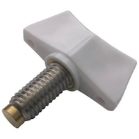 パーツ ラクテム ナイロン蝶ネジ 白 M821 真鍮パッド付