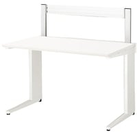 NAIKI 平デスク(ミドルフレーム付) トリアス TR型/天板:ホワイト 本体:クリアーホワイト/W1200×D700×H1070 TRH127FMWH 1台