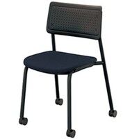 NAIKI ミーティングチェアー(肘無) E490型 E490FCB1PMBK 1脚