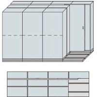 NAIKI 並行移動3列4連ベースセット MCW3421ACCW 1台