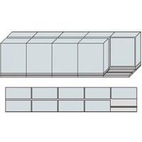 NAIKI 並行移動2列5連ベースセット MCW2511BBW 1台