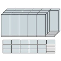 NAIKI 並行移動3列6連ベースセット MCW3621AAAW 1台