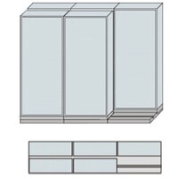 NAIKI 並行移動2列3連ベースセット MCW2321CCW 1台