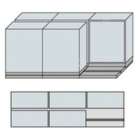 NAIKI 並行移動2列3連ベースセット MCW2311BBW 1台