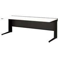 NAIKI 平デスク(ロングタイプ) トリアス TR型/天板:ホワイト 本体:ブラック/W2000×D700×H720 TRH207FMBH 1台