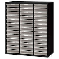 NAIKI トレー書庫(深型・B4用) CWS型収納庫(ブラックタイプ) CWS0911BLLB 1台