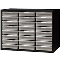 NAIKI トレー書庫(深型・B4用) CW型収納庫(ブラックタイプ) CW0907BLLB 1台