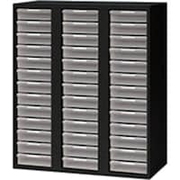 NAIKI トレー書庫(深型・A4用) CWS型収納庫(ブラックタイプ) CWS0907ALLB 1台