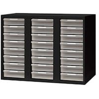 NAIKI トレー書庫(深型・A4用) CW型収納庫(ブラックタイプ) CW0907ALLB 1台