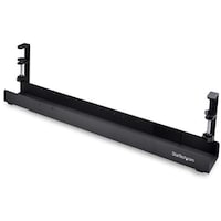 Startech StarTech ケーブル配線トレー/クランプ式/長さ調節可/穴あけ工具不要/ブラック/デスク下配線隠しケーブルオーガナイザー CALBDESKCABLETRAY 1個