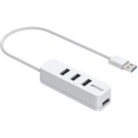 バッファロー BUFFALO USBA 3.2Gen1バスパワー上挿しハブ 磁石 ホワイト