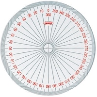 共栄プラスチック 共栄プラスチック 全円分度器 8cm