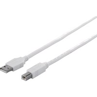バッファロー BUFFALO USB2.0ケーブル(A to B) 1m ホワイト BSUAB210WH 1個