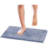アイメディア アイメディア マイクロファイバー吸水速乾バスマット ブルーグレー 40×60