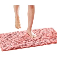 アイメディア アイメディア マイクロファイバー吸水速乾大判バスマット コーラルピンク 50×80