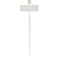 ABB TYRap マーキングタイ 識別タグ連結 標準 ナチュラル色 ラベル寸法25.4×7.9mm 幅2.4×長さ210mm 1000本入り TY512M 1袋(1000本)